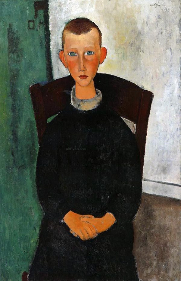 The Son of the Concierge by Amedeo Modigliani - Hand-Painted Oil Painting on Canvas Online Hot Sale