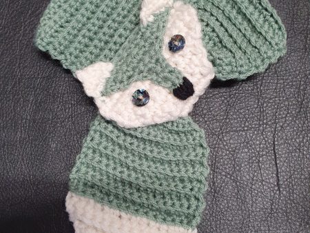 Cub Fox Scarf - Minty (child size) For Sale