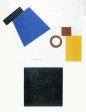 Suprematism Two Dimensional Self Portrait by Kazimir Malevich - Hand-Painted Oil Painting on Canvas on Sale