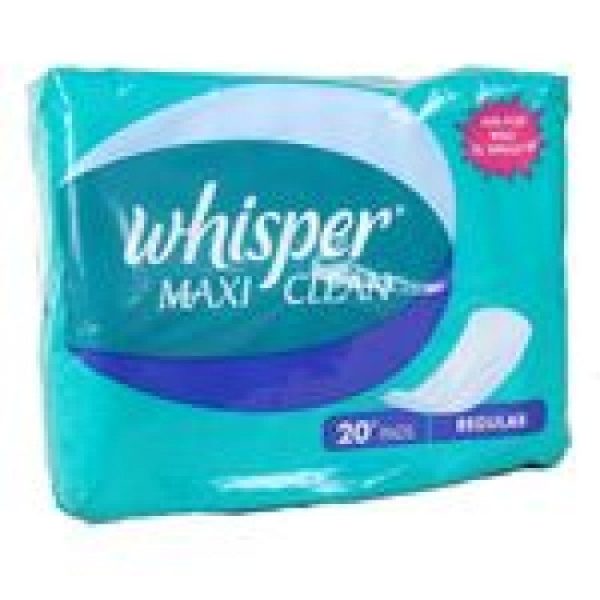 Whisper Sanitary Napkins - Maxi Clean XL Wings, 15 nos Pouch Fashion