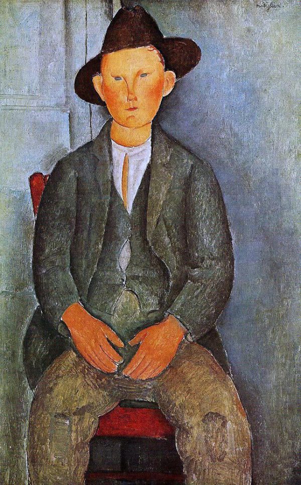 The Little Peasant by Amedeo Modigliani - Hand-Painted Oil Painting on Canvas Online Sale