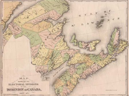 1881 Map of the Dominion of Canada Cheap