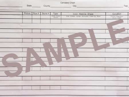 Mini Binder refill - Cemetery form (CEM) on Sale