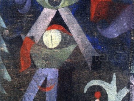 Untitled by Paul Klee - Hand-Painted Oil Painting on Canvas Discount