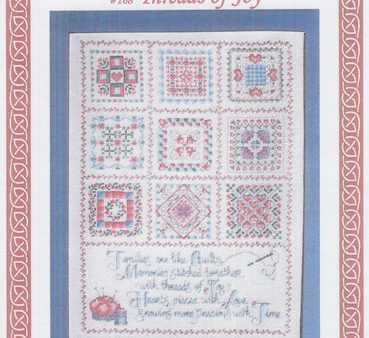 Threads of Joy  Counted Cross Stitch Pattern Cheap