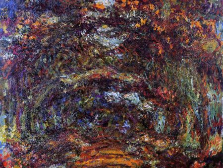 The Path under the Rose Arches, Giverny by Claude Oscar Monet - Hand-Painted Oil Painting on Canvas Discount