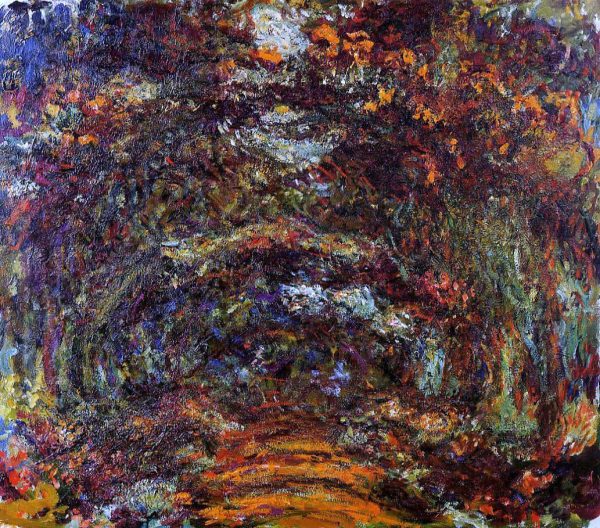 The Path under the Rose Arches, Giverny by Claude Oscar Monet - Hand-Painted Oil Painting on Canvas Discount