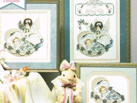 Guardian Angel Birth Sampler Cross Stitch Pattern Cheap