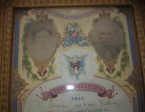 Framed 1874 John Siebenaler and Eliese   Lizzie Wessling Wedding Certificate, Chicago, Illinois Discount