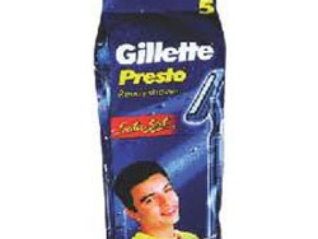 Gillette Ready Shaver - Presto, 5 nos Pouch on Sale