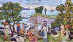 Outer Harbor by Maurice Prendergast - Hand-Painted Oil Painting on Canvas Online Sale