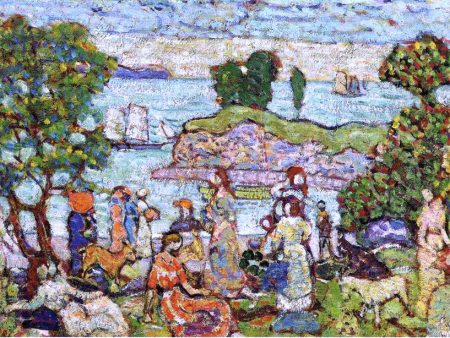 Outer Harbor by Maurice Prendergast - Hand-Painted Oil Painting on Canvas Online Sale