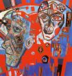 Two Heads by Pavel Filonov - Hand-Painted Oil Painting on Canvas Hot on Sale