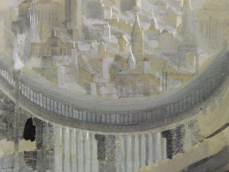 The City by Mikalojus Ciurlionis - Hand-Painted Oil Painting on Canvas Fashion