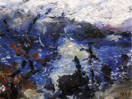 The Walchensee, Mountains Wreathed in Cloud by Lovis Corinth - Hand-Painted Oil Painting on Canvas Discount