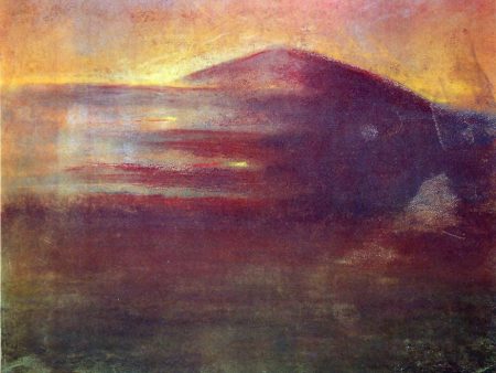 Sunset by Mikalojus Ciurlionis - Hand-Painted Oil Painting on Canvas Online now