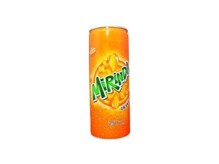 Mirinda Soft Drink - Orange Flavour, 250 ml Can Hot on Sale