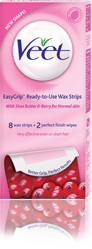 Veet Wax Strips - Normal Skin , 8 Strip Hot on Sale