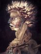 The Fire by Giuseppe Arcimboldo - Hand-Painted Oil Painting on Canvas For Discount