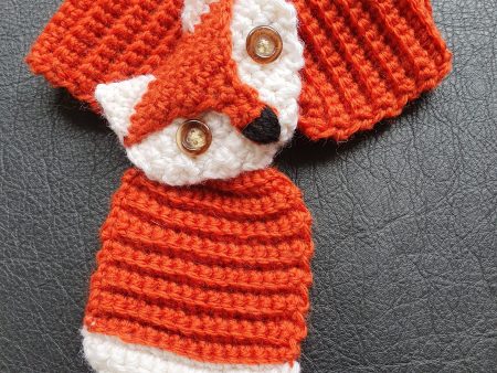 Vixen Fox Scarf - Wild Orange (adult size) Hot on Sale