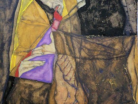 The Blind, I by Egon Schiele - Hand-Painted Oil Painting on Canvas Online now