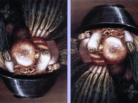 Vegetables in a Bowl or The Gardener by Giuseppe Arcimboldo - Hand-Painted Oil Painting on Canvas Online Sale