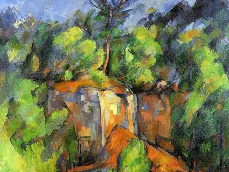 The Bibemus Quarry by Paul Cezanne - Hand-Painted Oil Painting on Canvas Online Hot Sale