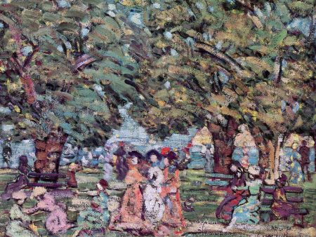 Under the Trees by Maurice Prendergast - Hand-Painted Oil Painting on Canvas For Cheap