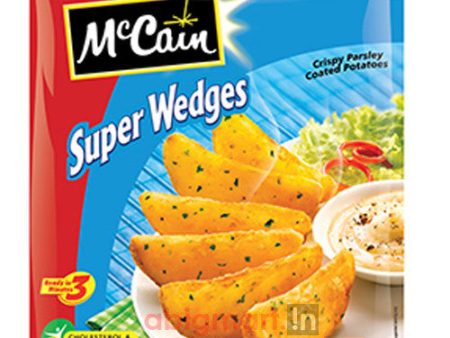 McCain Crispy Herb Coated Potatoes - Super Wedges, 450 gm Pouch For Sale