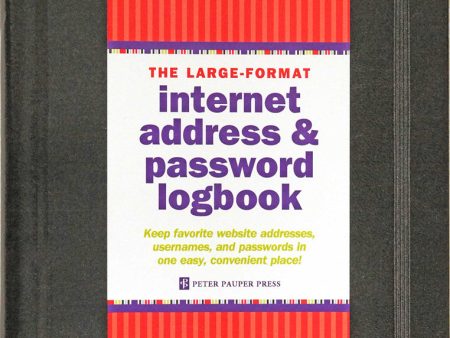 Large-format Internet Address & Password Logbook Supply