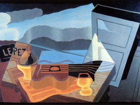 View across the Bay by Juan Gris - Hand-Painted Oil Painting on Canvas For Sale