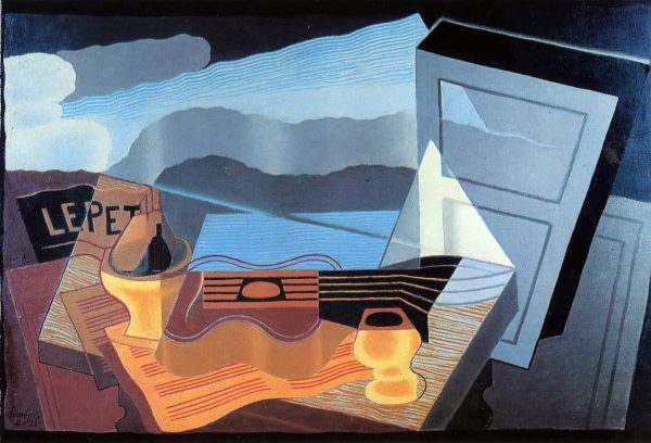 View across the Bay by Juan Gris - Hand-Painted Oil Painting on Canvas For Sale