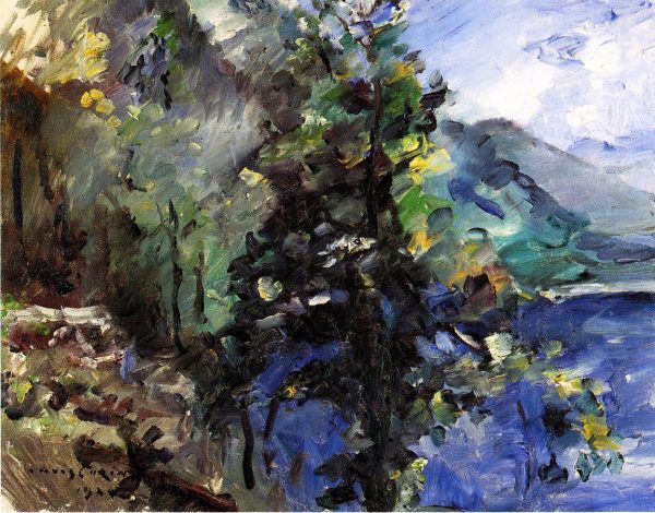 The Walchensee with the Slope of the Jochberg by Lovis Corinth - Hand-Painted Oil Painting on Canvas Fashion