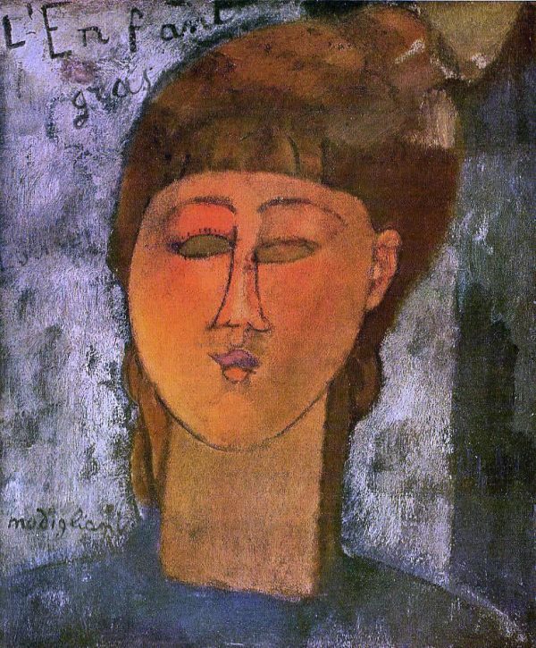 The Fat Child by Amedeo Modigliani - Hand-Painted Oil Painting on Canvas Sale