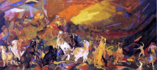 Wild H-Goats Dance by Arthur B Davies - Hand-Painted Oil Painting on Canvas Sale