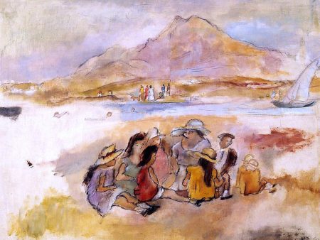 At La Goulette by Jules Pascin - Hand-Painted Oil Painting on Canvas Sale