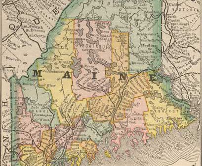 1884 Map of Maine Online