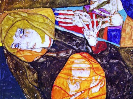 The Holy Family by Egon Schiele - Hand-Painted Oil Painting on Canvas Sale