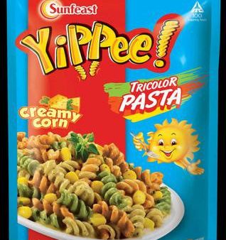 Sunfeast Yippee Tricolour Pasta - Creamy Corn, 70 gm Pouch on Sale