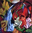 The Waterfall by Franz Marc - Hand-Painted Oil Painting on Canvas Online Hot Sale