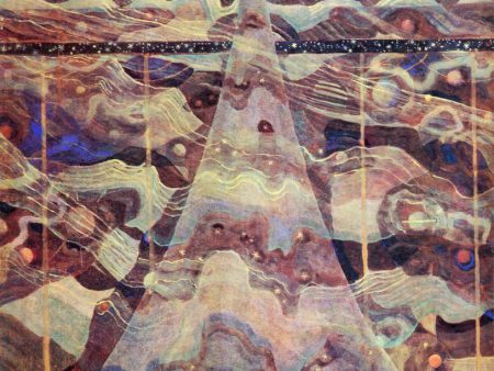 Allegro Sonata of the Stars by Mikalojus Ciurlionis - Hand-Painted Oil Painting on Canvas For Sale