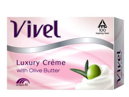 Vivel Luxury Creme Bathing Soap - Olive Butter, 100 gm Pouch ( Pack of 4 ) Fashion