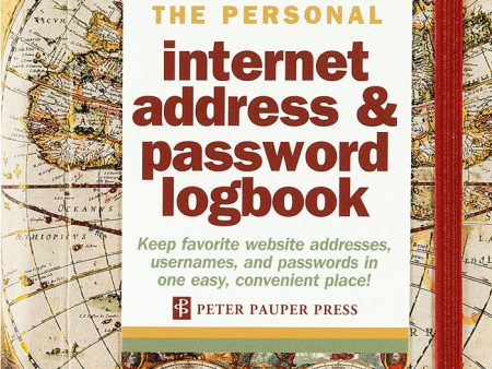 Old World Internet Address & Password Logbook For Discount