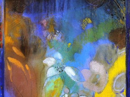 Woman in Profile with Flowers by Odilon Redon - Hand-Painted Oil Painting on Canvas Supply