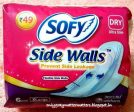 Sofy Sanitary Pads - Side Walls (Prevent Side Leakage - XL Pads), 8 nos Pouch For Cheap