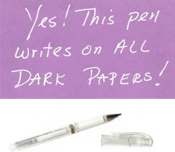 Opaque Pens for dark papers! Cheap