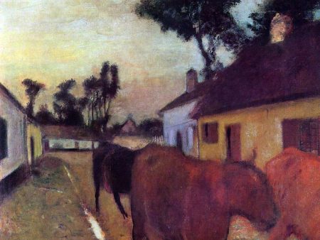 The Return of the Herd by Edgar Degas - Hand-Painted Oil Painting on Canvas Hot on Sale