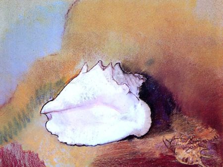 The Seashell by Odilon Redon - Hand-Painted Oil Painting on Canvas Online now