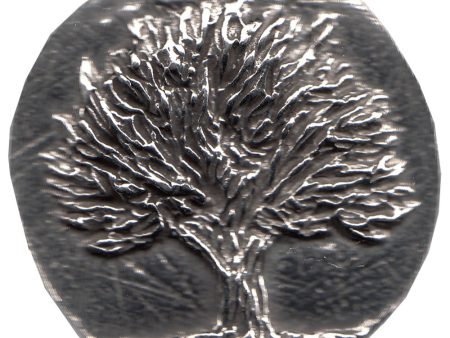 Pewter Knowledge Tree Pendant - 1-1 4  je-427 Online Hot Sale