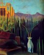 The Goat by Mikalojus Ciurlionis - Hand-Painted Oil Painting on Canvas Discount